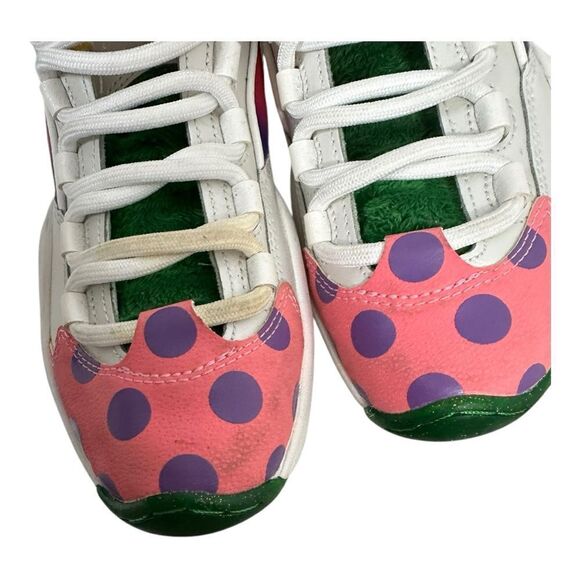 Hasbro x Reebok Question Mid 'Candy Land' White GZ0081 Rare M5/W7 STAINED - Picture 10 of 11